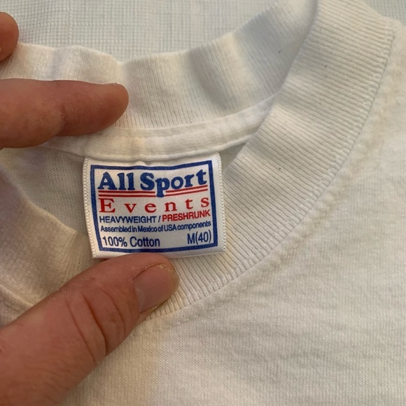 VTG God Bless America Men's T-Shirt Medium Eagle Flag Graphic Single Stitch - Picture 7 of 8